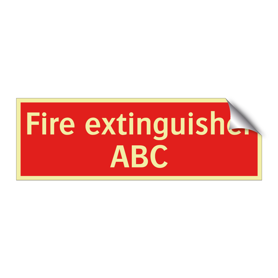 Fire extinguisher ABC