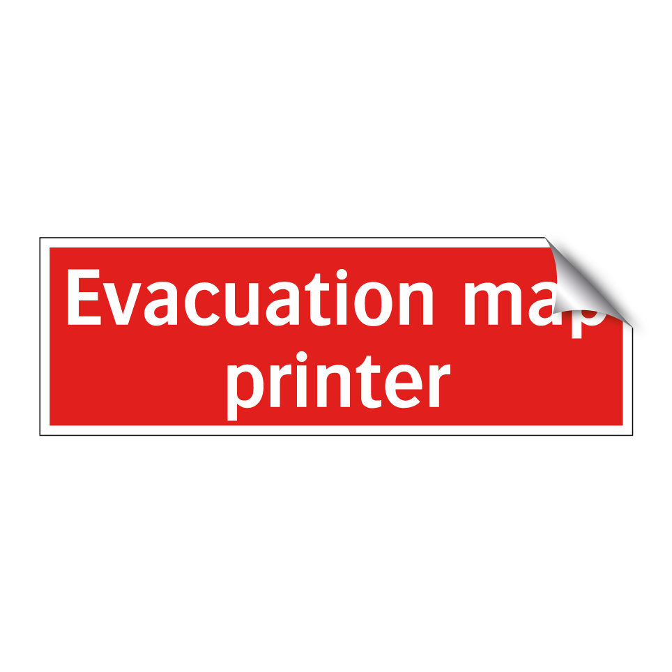Evacuation map printer