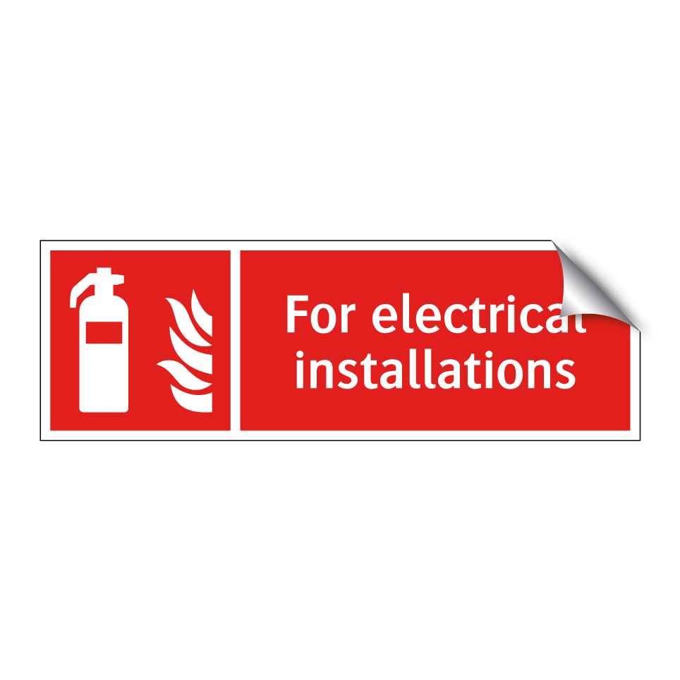 For electrical installations