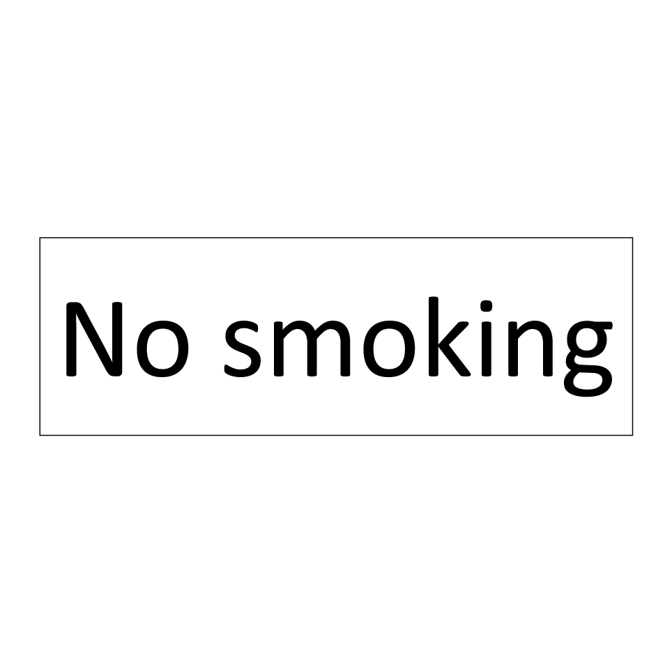 No smoking