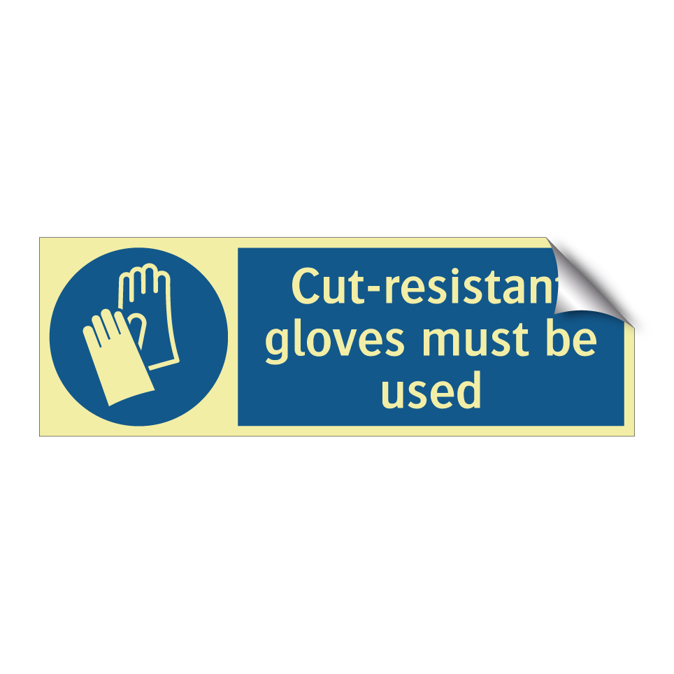 Cut-resistant gloves must be used