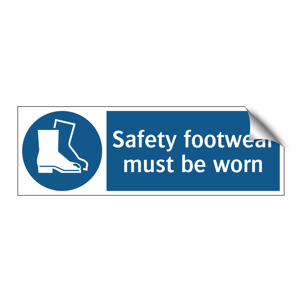 Safety footwear must be worn