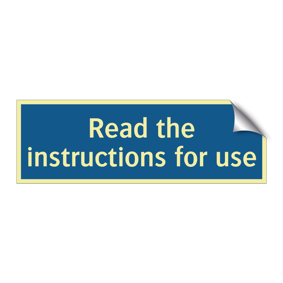 Read the instructions for use