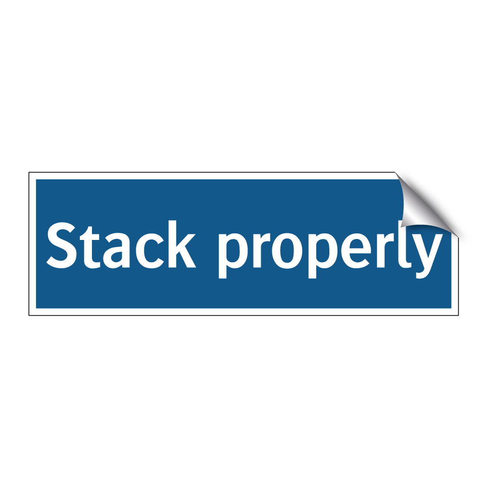Stack properly