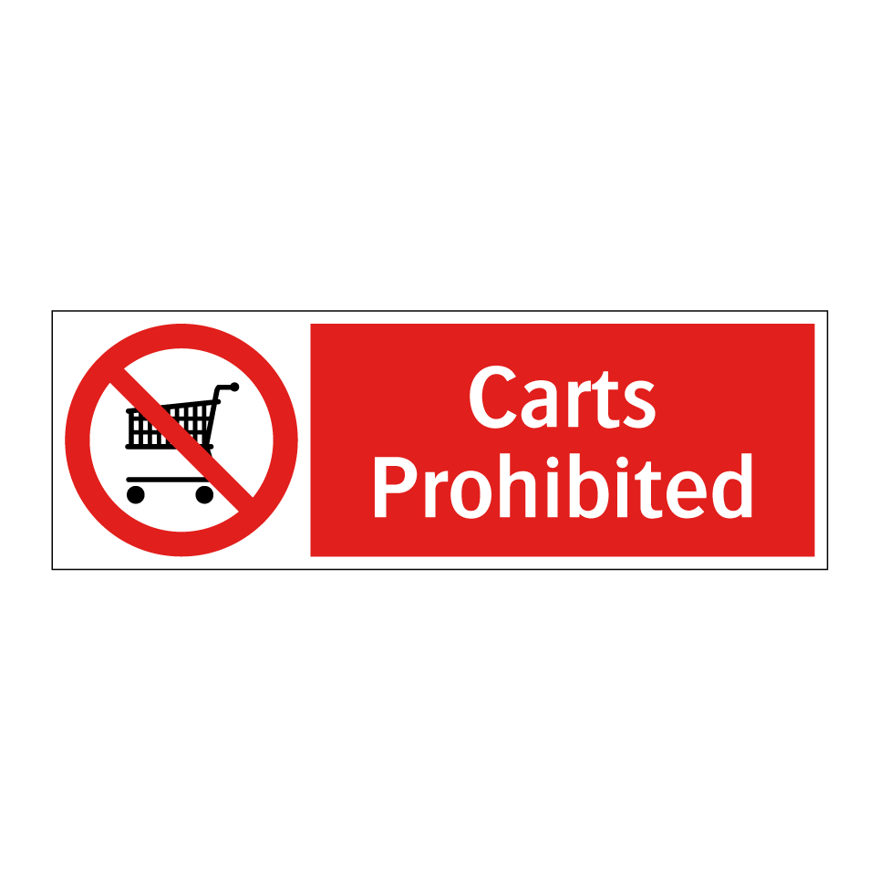 Carts Prohibited