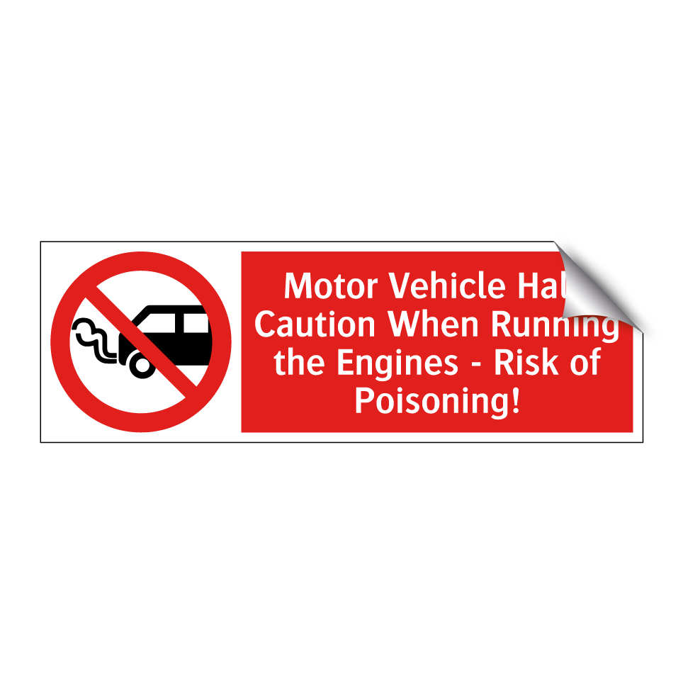 Motor Vehicle Hall: Caution When Running the Engines - Risk of Poisoning!