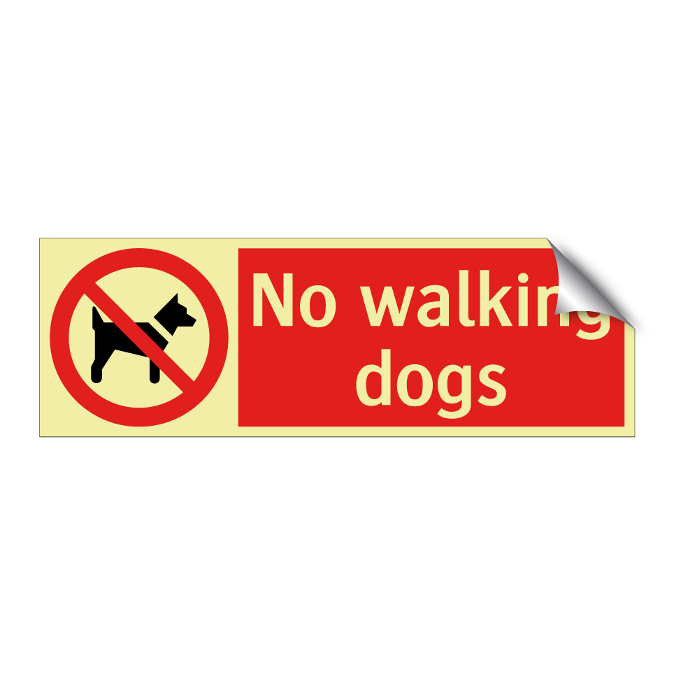 No walking dogs
