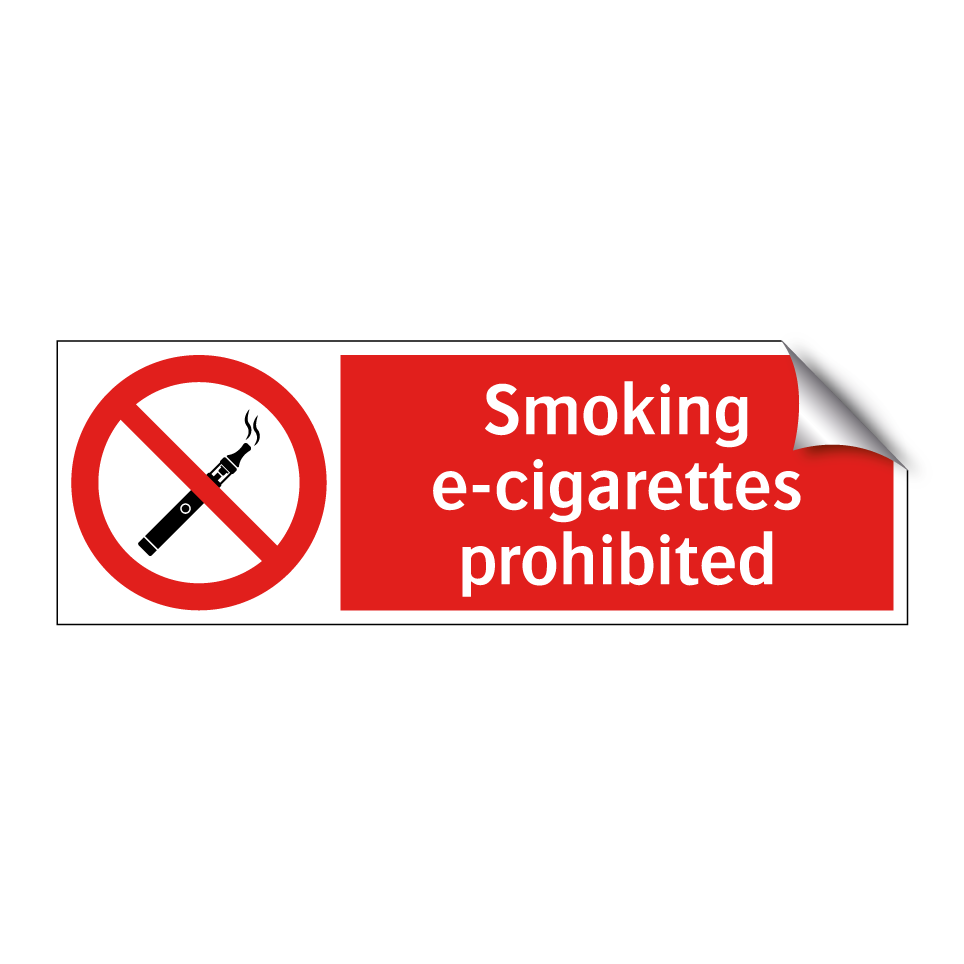 Smoking e-cigarettes prohibited