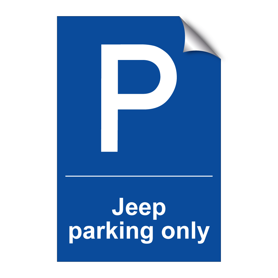 Jeep parking only
