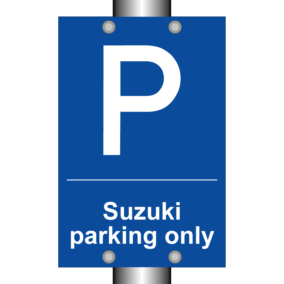 Suzuki parking only