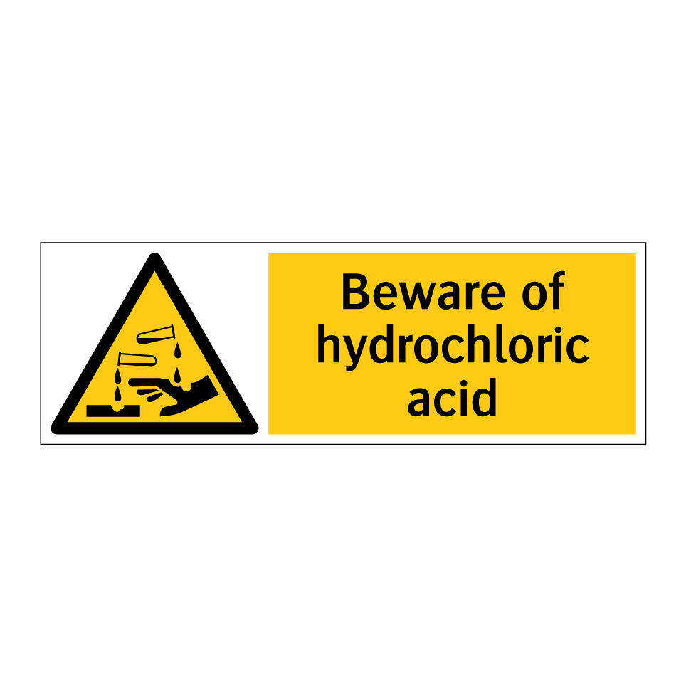 Beware of hydrochloric acid