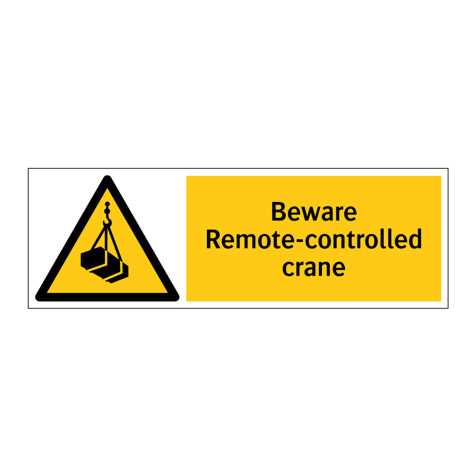 Beware Remote-controlled crane