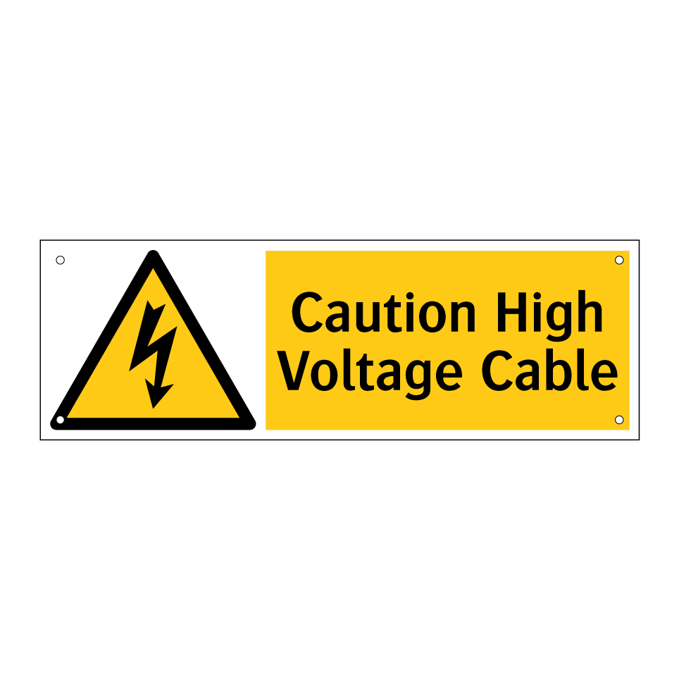 Caution High Voltage Cable