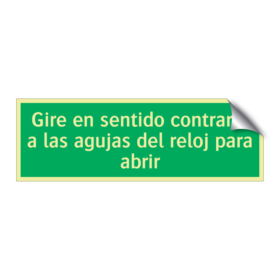 Gire en sentido contrario a las agujas del reloj para abrir