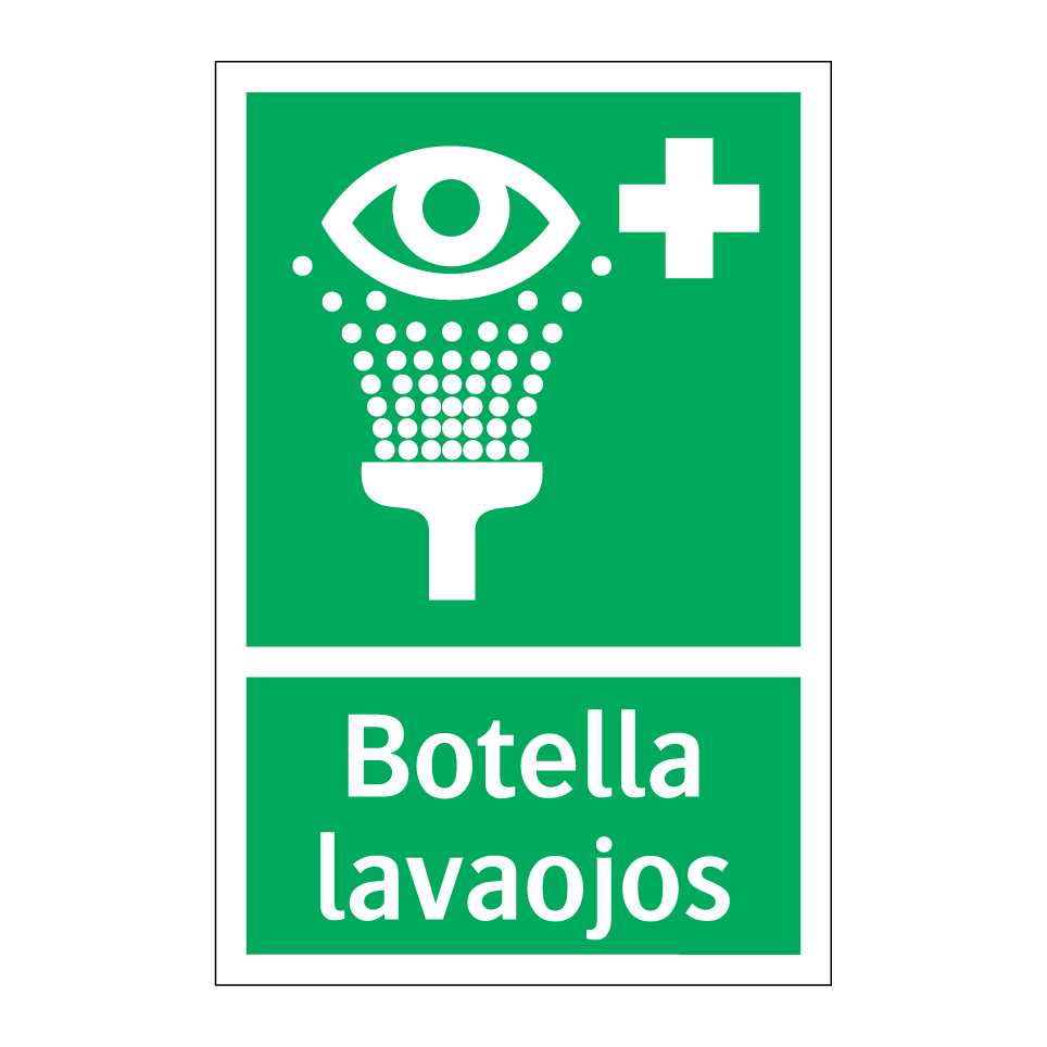 Botella lavaojos