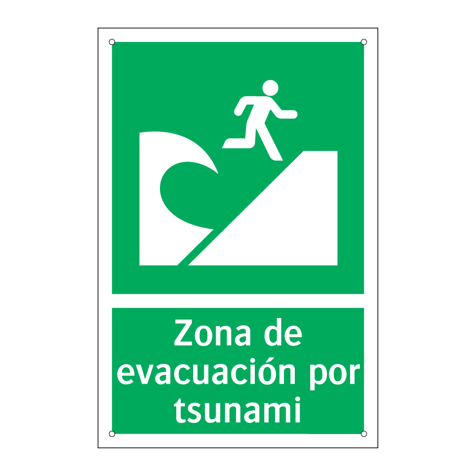 Zona de evacuación por tsunami