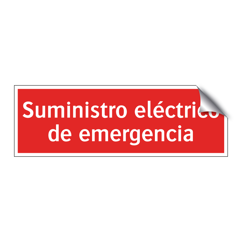 Suministro eléctrico de emergencia