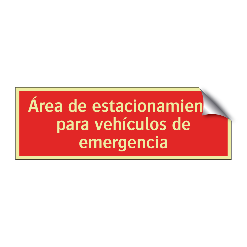 Área de estacionamiento para vehículos de emergencia