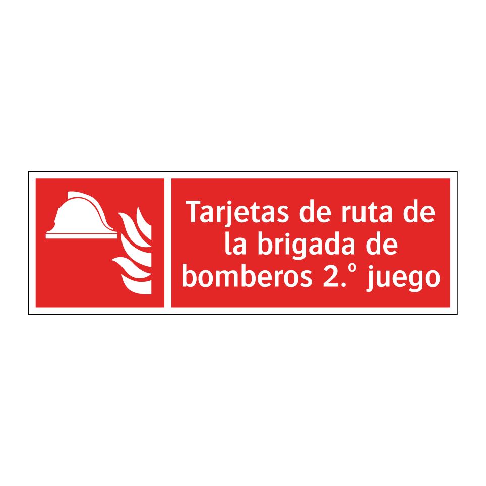 Tarjetas de ruta de la brigada de bomberos 2.º juego