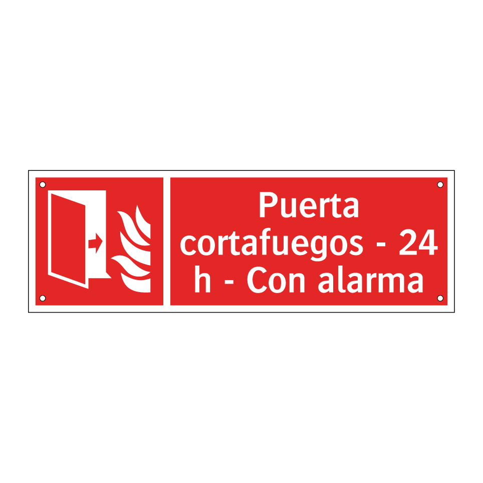 Puerta cortafuegos - 24 h - Con alarma