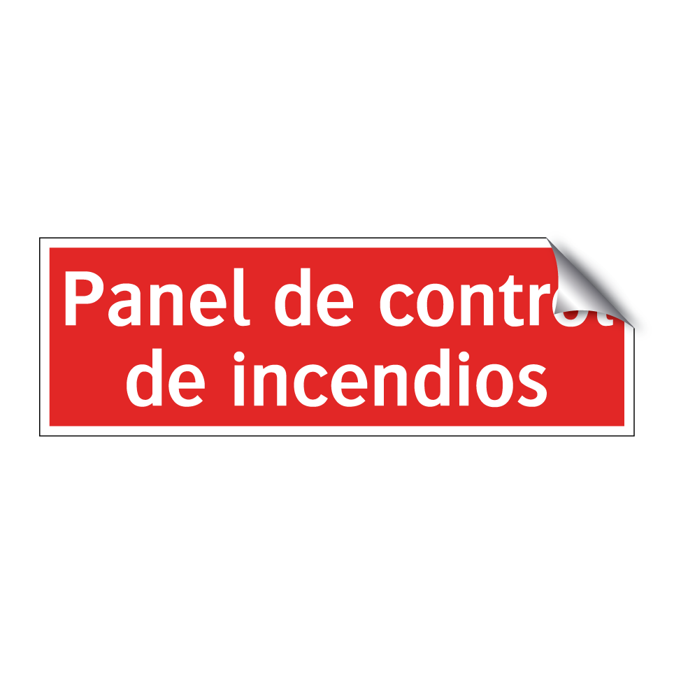 Panel de control de incendios