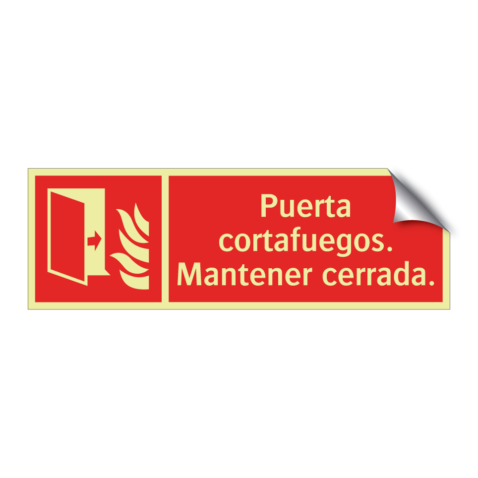 Puerta cortafuegos. Mantener cerrada.