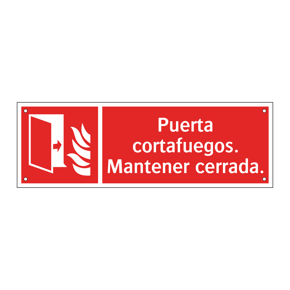 Puerta cortafuegos. Mantener cerrada.