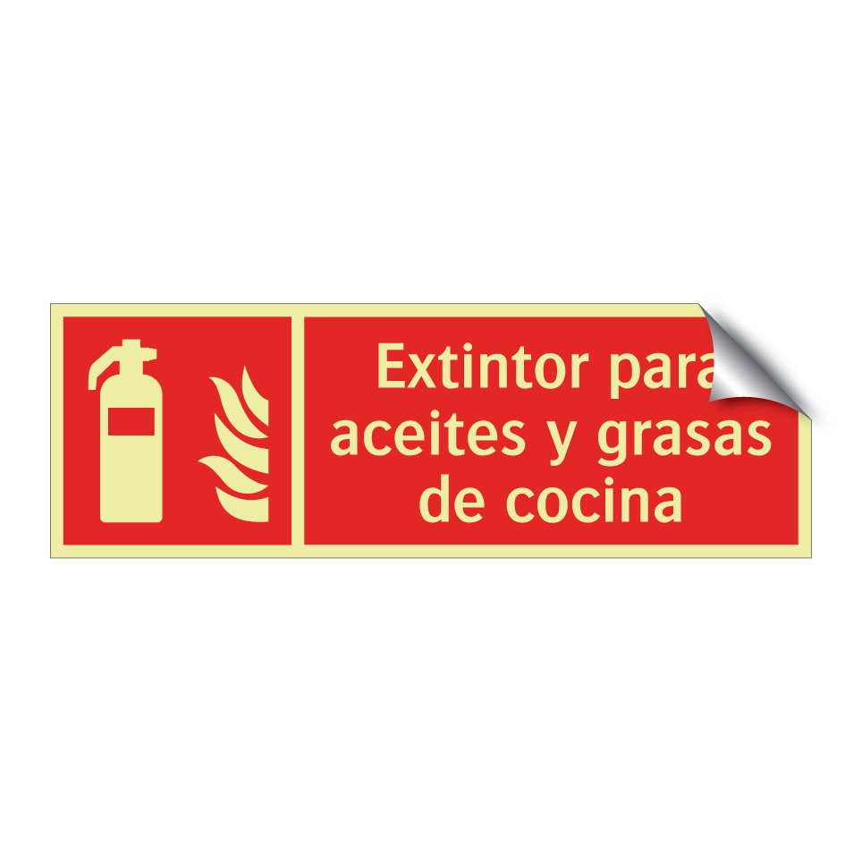 Extintor para aceites y grasas de cocina