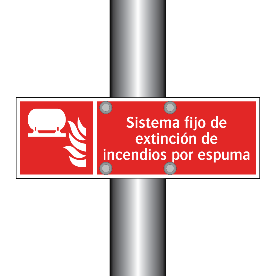 Sistema fijo de extinción de incendios por espuma