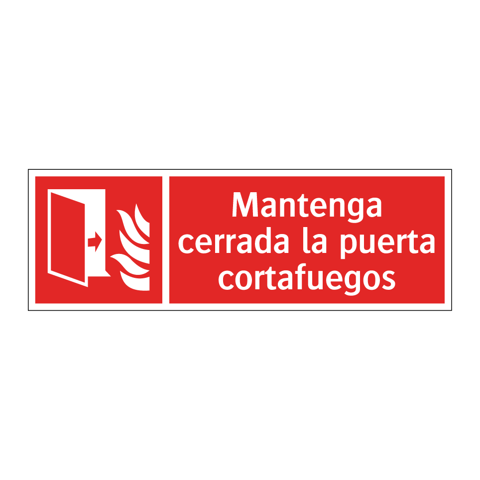 Mantenga cerrada la puerta cortafuegos