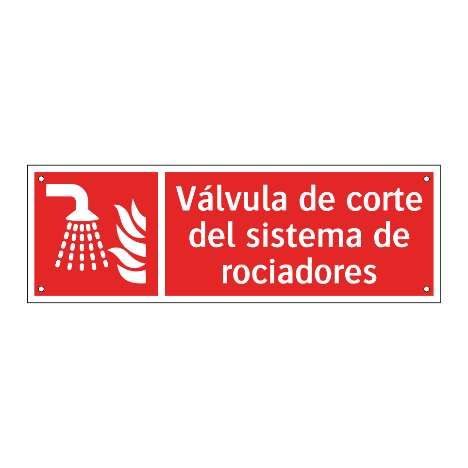 Válvula de corte del sistema de rociadores