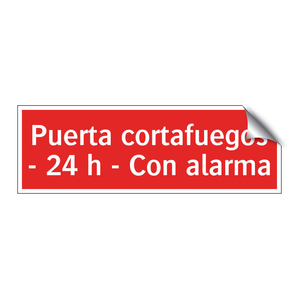 Puerta cortafuegos - 24 h - Con alarma