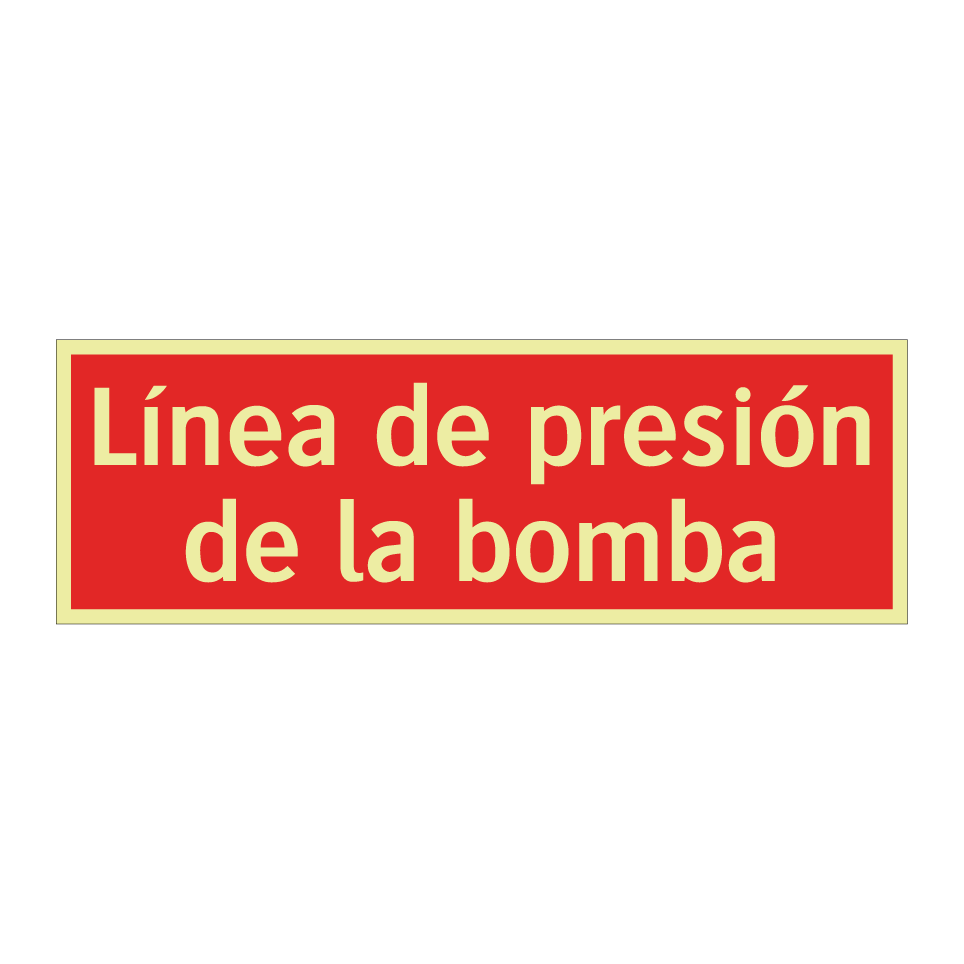 Línea de presión de la bomba