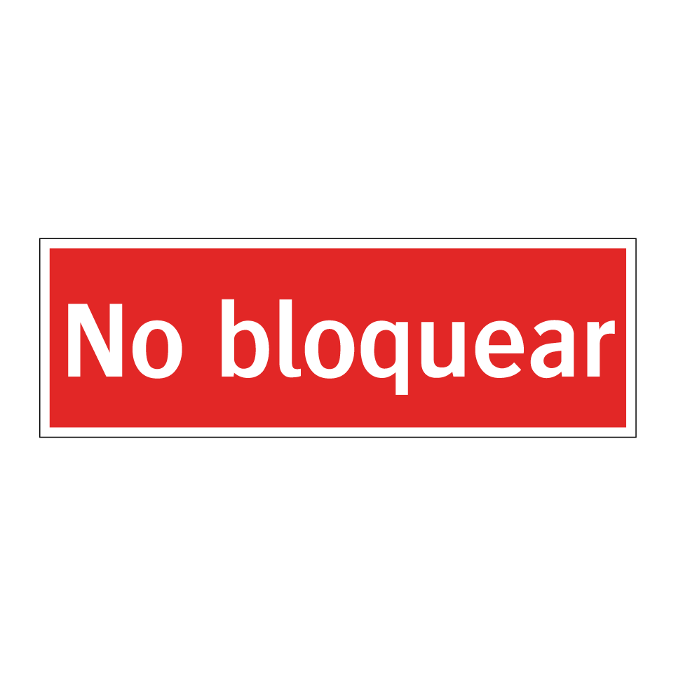 No bloquear