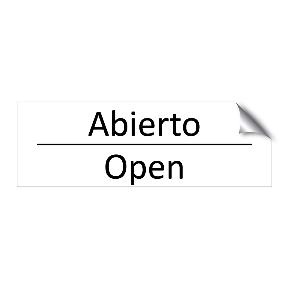 Abierto - Open