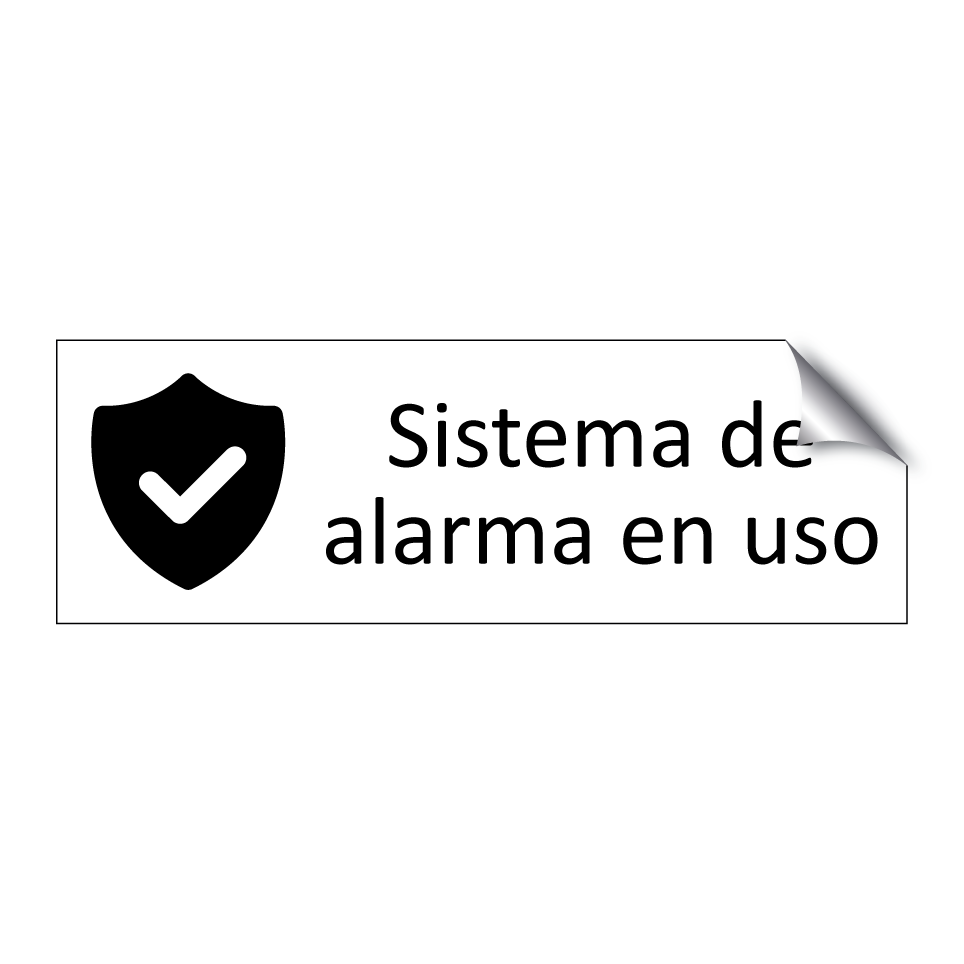 Sistema de alarma en uso