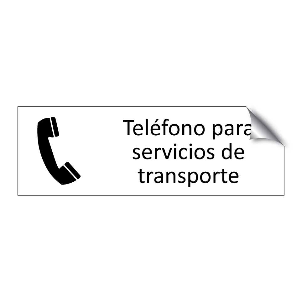 Teléfono para servicios de transporte