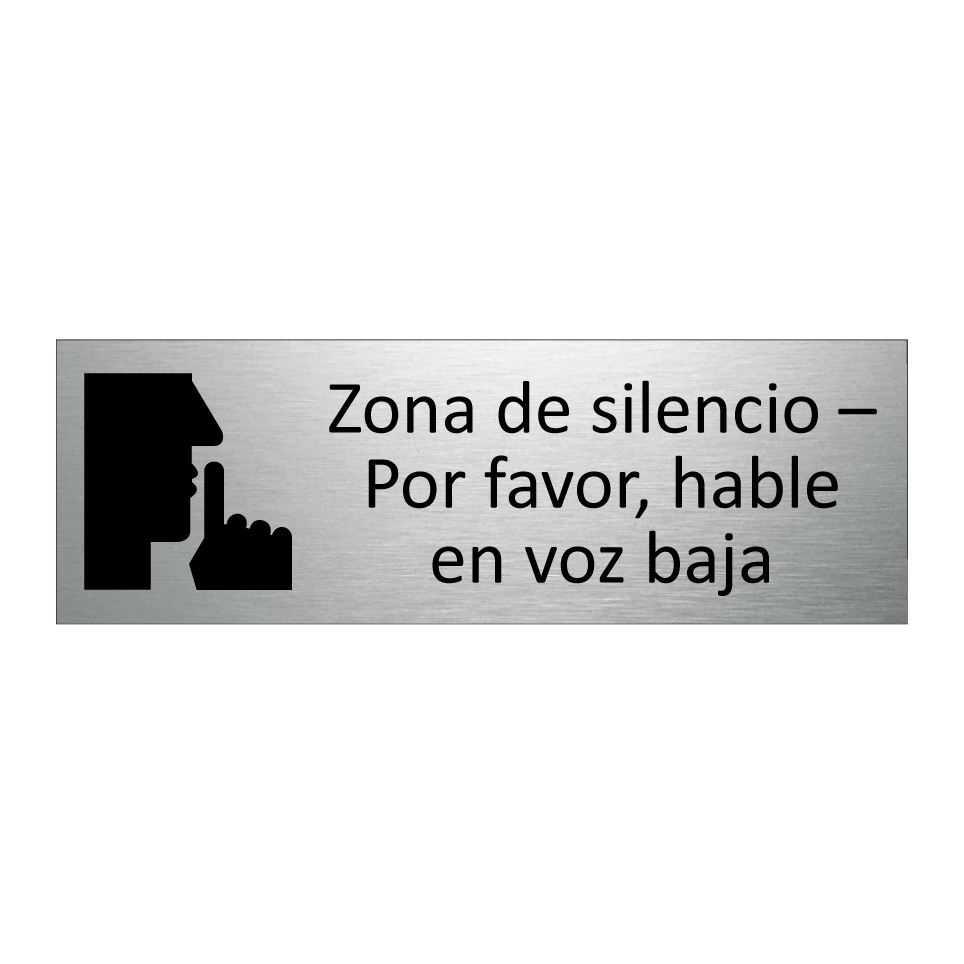 Zona de silencio – Por favor, hable en voz baja