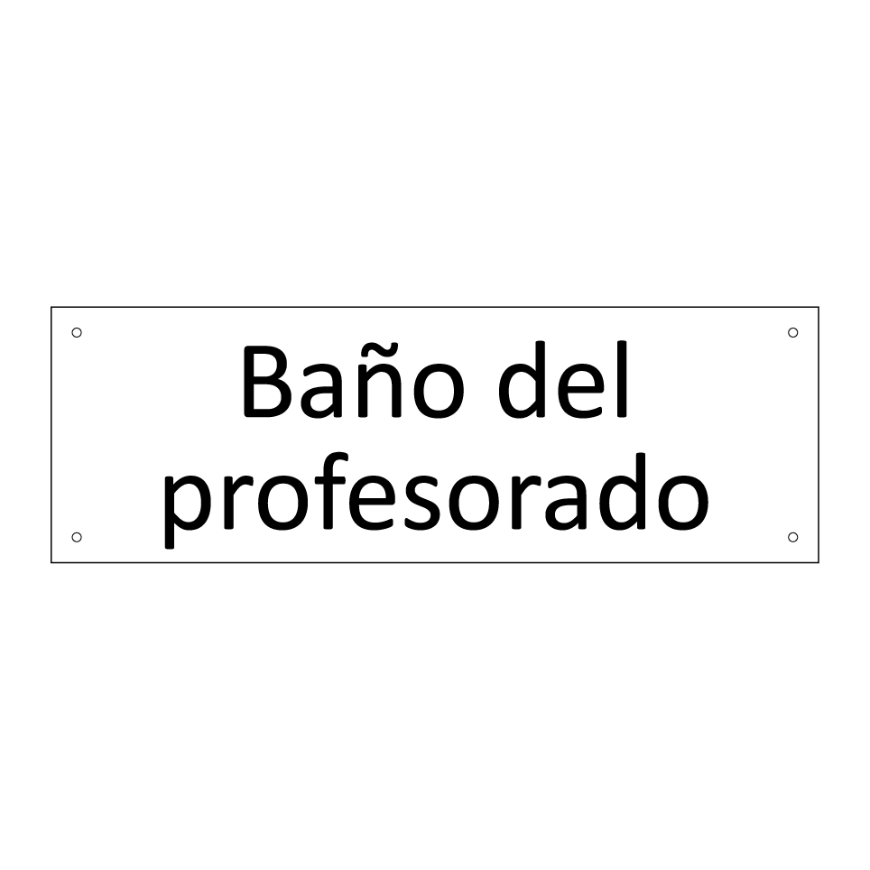 Baño del profesorado
