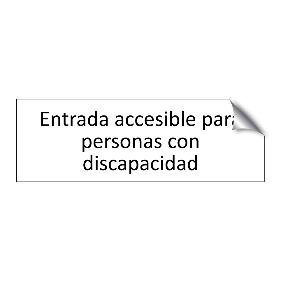 Entrada accesible para personas con discapacidad