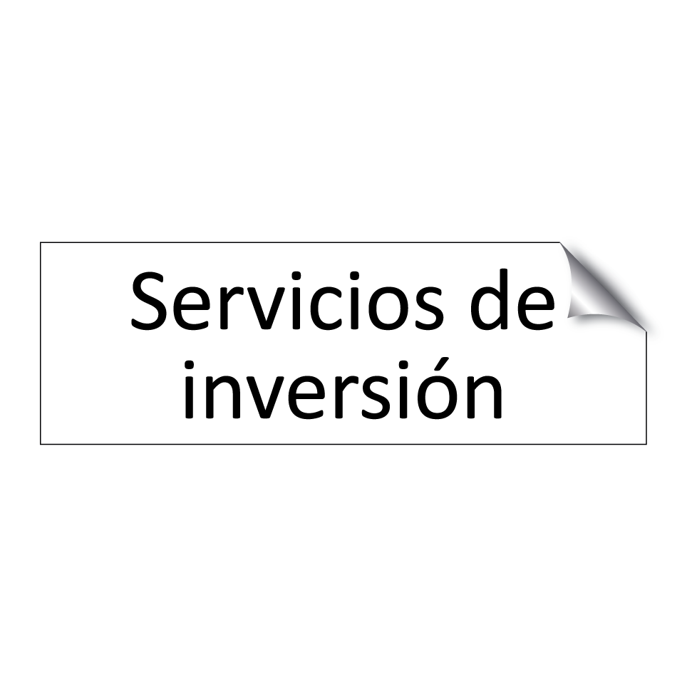 Servicios de inversión