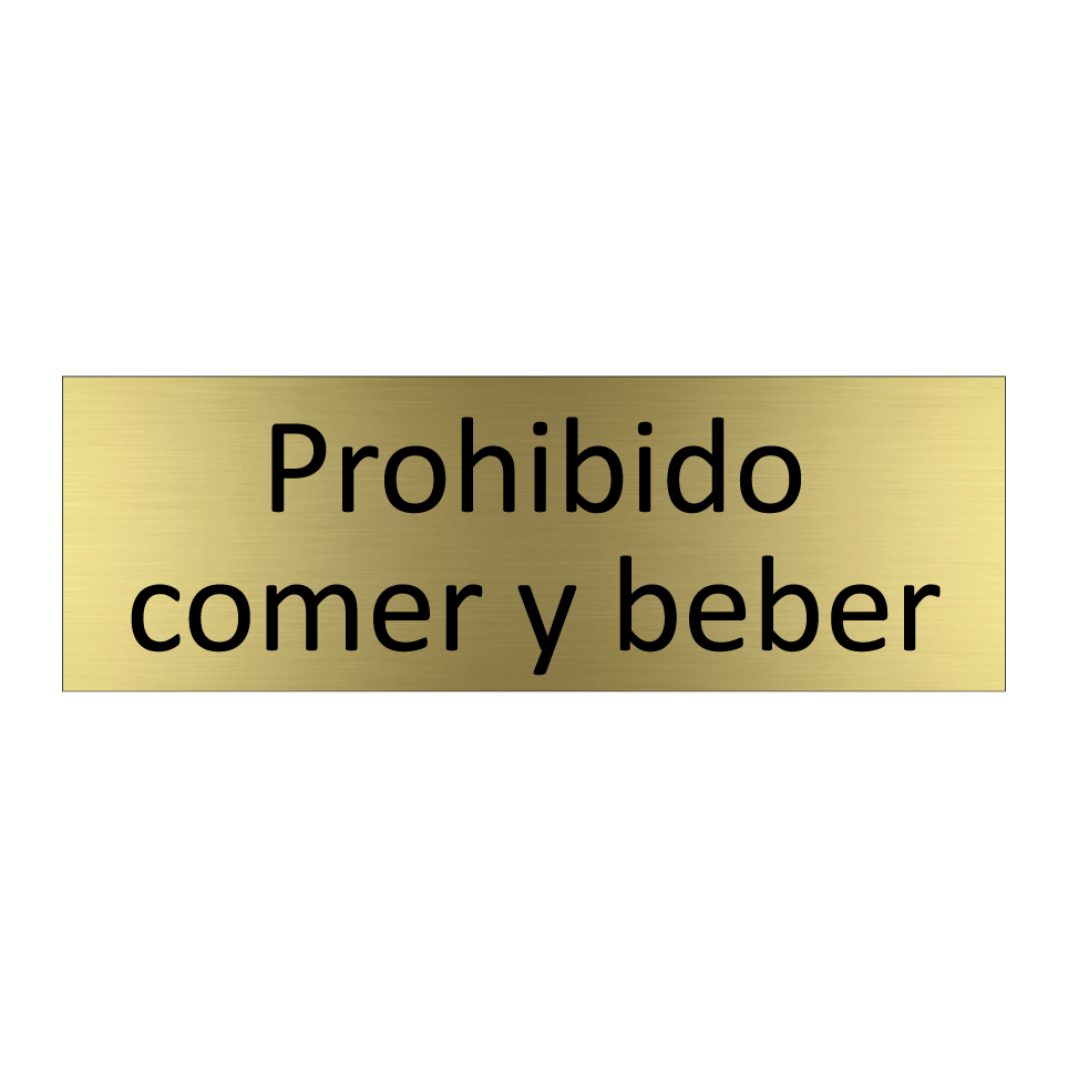 Prohibido comer y beber