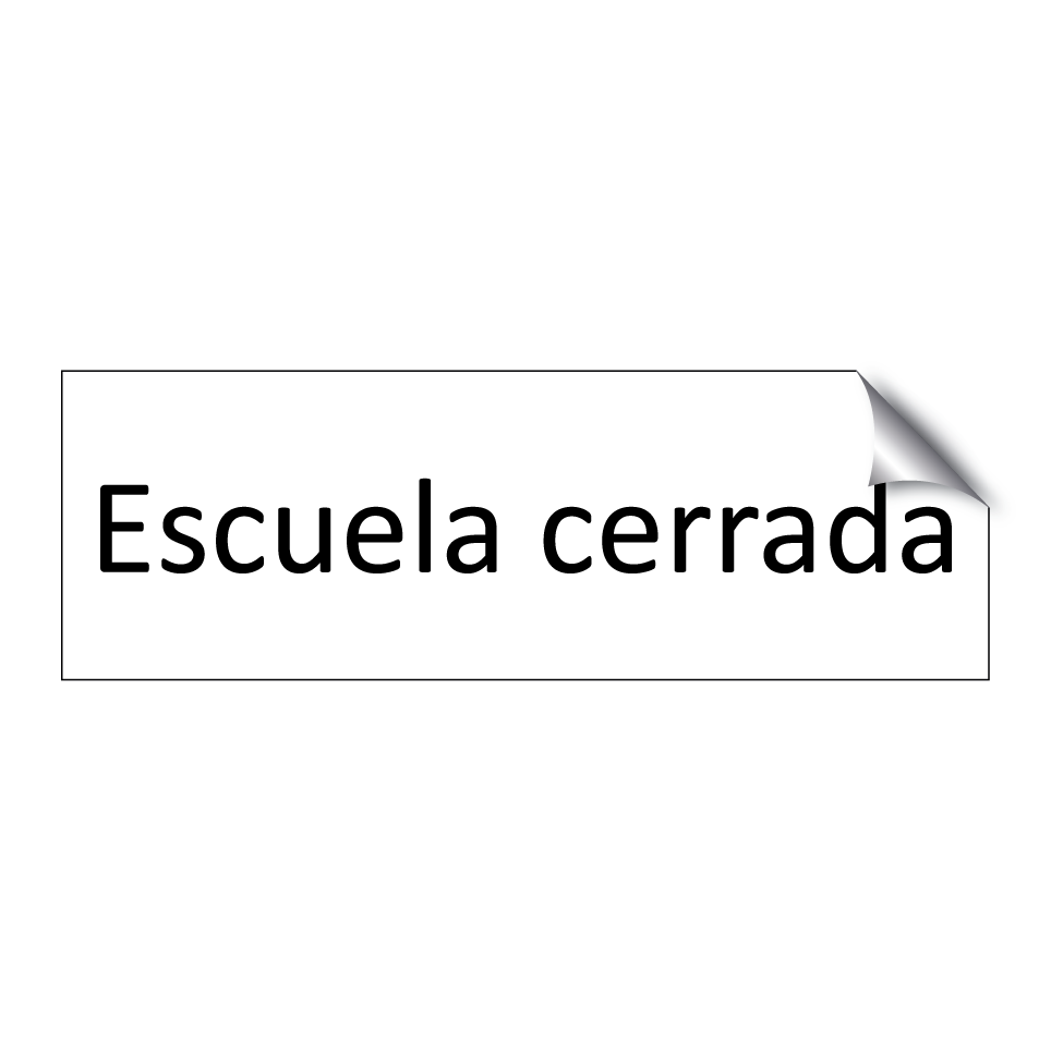 Escuela cerrada