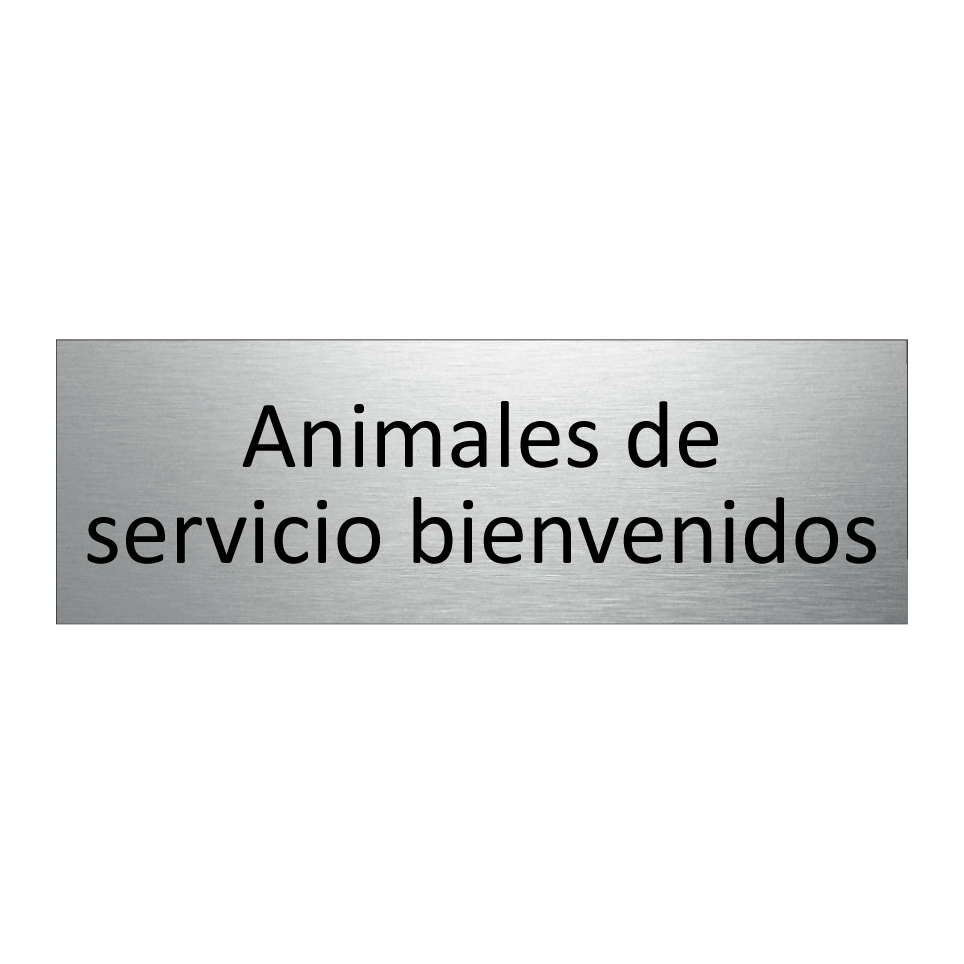 Animales de servicio bienvenidos