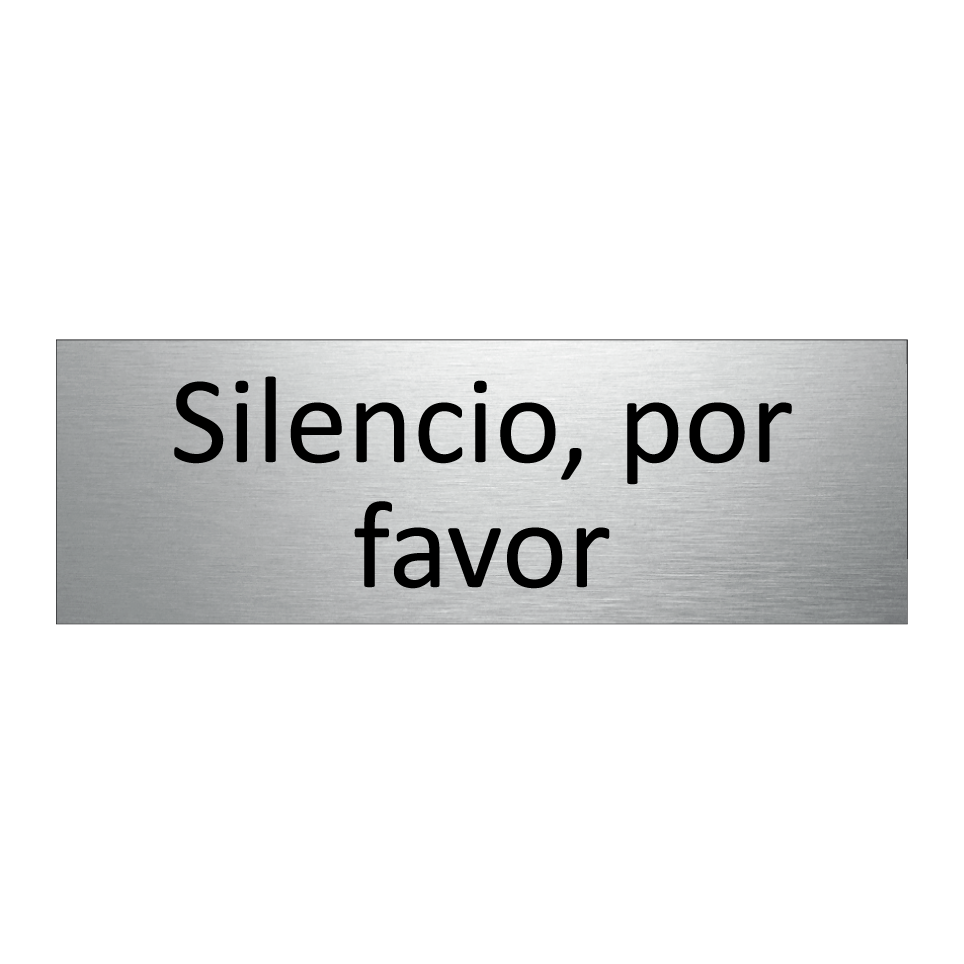 Silencio, por favor