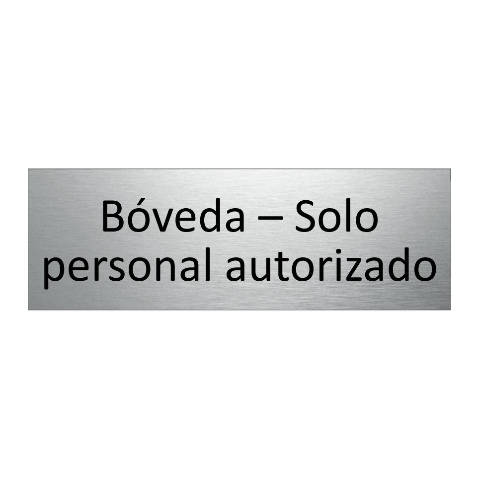 Bóveda – Solo personal autorizado