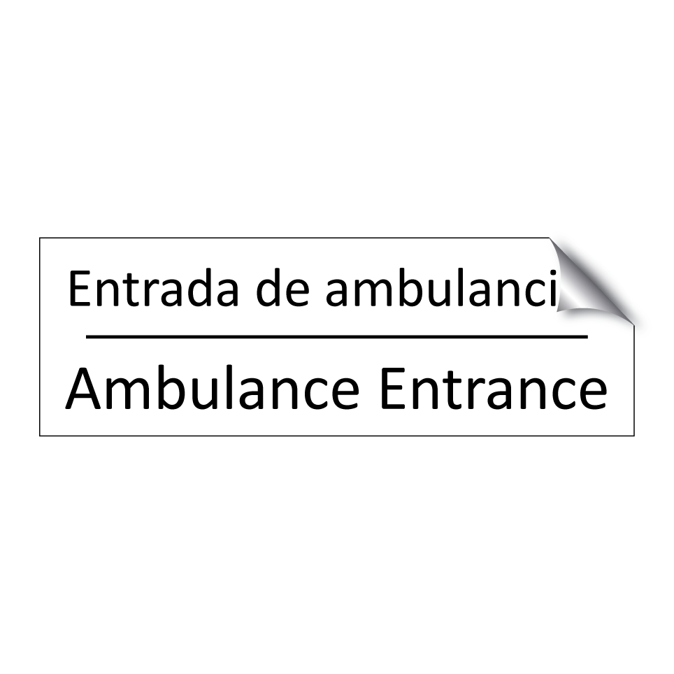 Entrada de ambulancias - Ambulance Entrance
