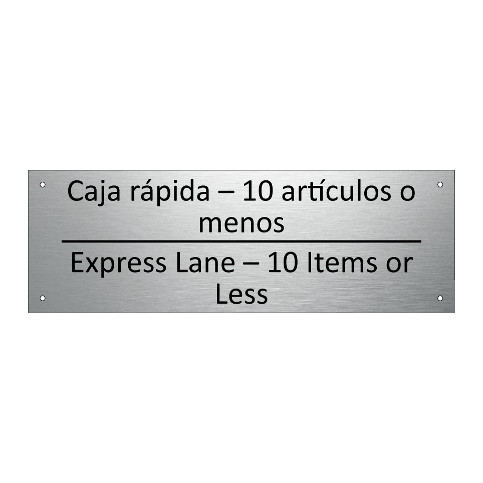 Caja rápida – 10 artículos o /.../ - Express Lane – 10 Items or /.../