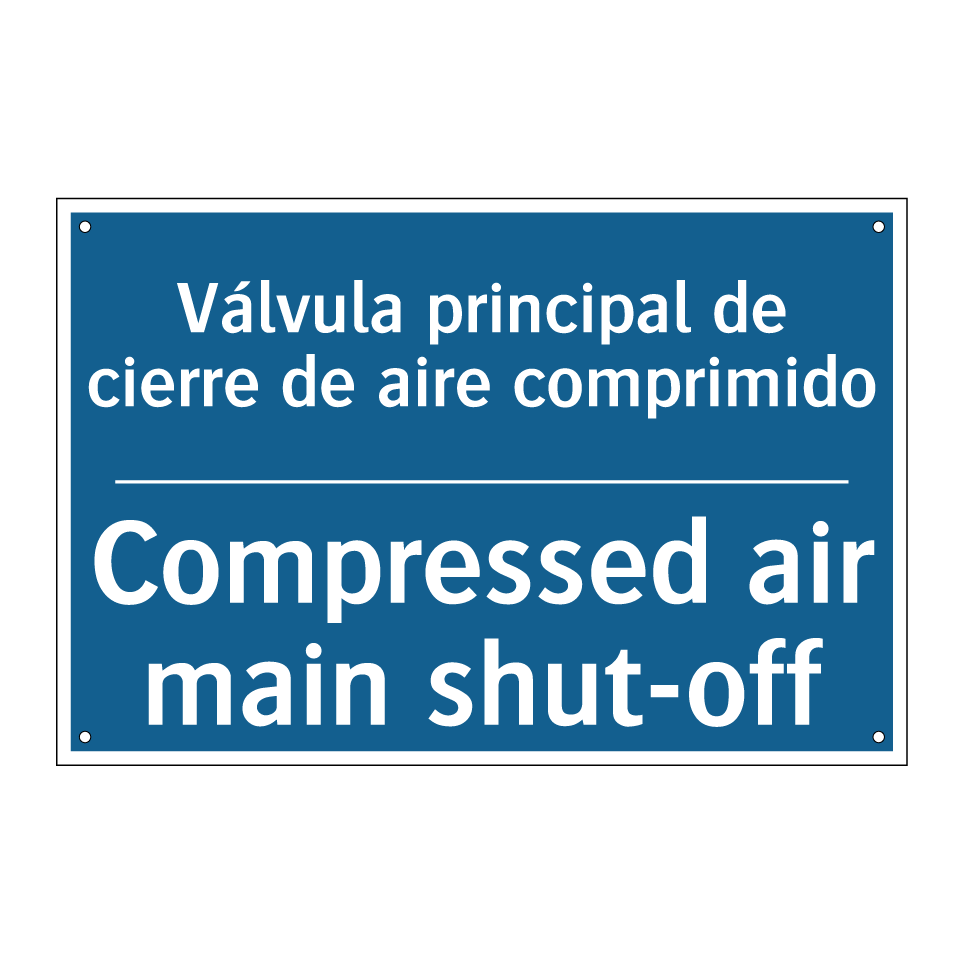 Válvula principal de cierre de /.../ - Compressed air main shut-off