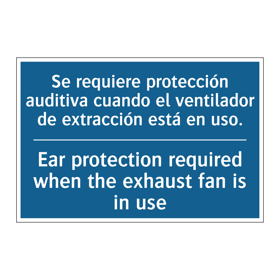 Se requiere protección auditiva /.../ - Ear protection required when the /.../